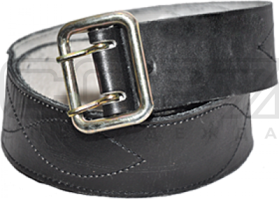 Ремень кожаный цв.чёрный