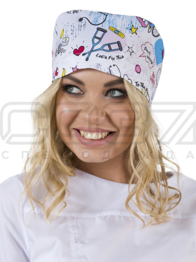 Колпак медицинский на резинке ИМ603(ST10)-1