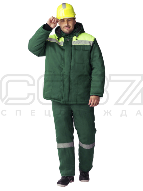 куртка Маховик зеленый, лимон-1